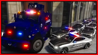 GTA 5 Roleplay - INDESTRUCTIBLE SWAT TRUCK ROBBING EVERY BANK | RedlineRP