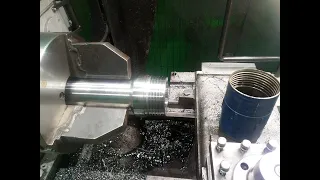 Переходник (переводник)/резьба замковая 88. machining a part on a lathe