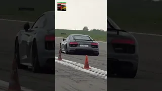 1000HP Audi R8 V10 Twin Turbo accelerating goes wrong..