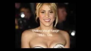 SHAKIRA'S VOCAL RANGE (Db3 - G#6)