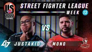 Justakid (Juri) vs. Mono (F.A.N.G) - FT2 - Street Fighter League Pro-US 2022 Week 13