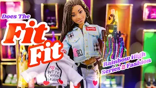 Does the Fit Fit? Rainbow High Series 2 Fashion on Barbie