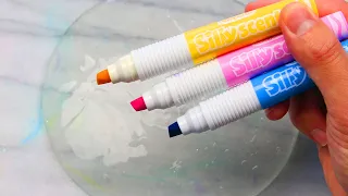 Slime Coloring with Scented Crayola Markers, Pigment, & More! Most Satisfying Slime ASMR Video #10!