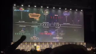 KEVIN FEIGE ANNOUNCES MARVEL PHASE 5 LIVE AT COMIC CON!   CRAZY AUDIENCE REACTION