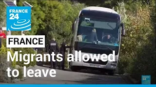 France: Majority of migrants allowed to leave waiting centre • FRANCE 24 English