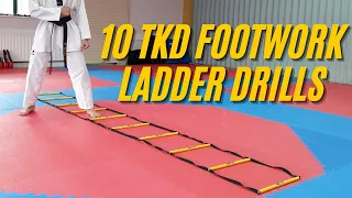 10 Taekwondo Ladder Sparring Drills | Footwork/Movement - Part 1