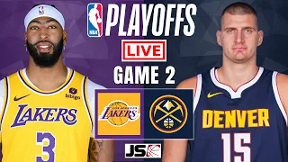 Los Angeles Lakers vs Denver Nuggets Game 2 | NBA Playoffs Live Scoreboard