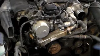 BMW M47 / M57 engine, oil leaks at the vacuum pump, how to repair cheap and fast.