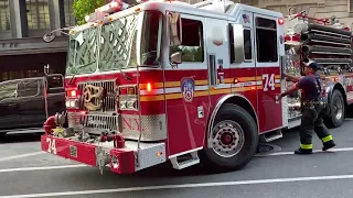 FDNY RESPONDING COMPILATION 130 FULL OF BLAZING SIRENS & LOUD AIR HORNS THROUGHOUT NEW YORK CITY.