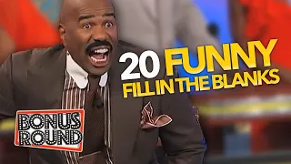 20 FUNNY Family Feud FILL IN THE BLANK Moments With Steve Harvey