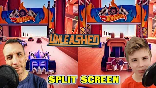 HOT WHEELS UNLEASHED - First Impressions - Split Screen Gameplay