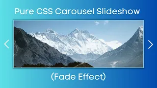 Pure CSS Image Slider | Slideshow for Website | HTML CSS Carousel Tutorial
