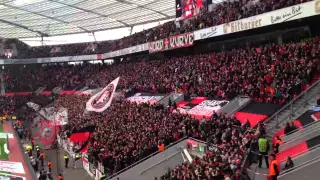 Bayer Leverkusen gg VFB Stuttgart 4:3 - Stimmung auf der Bergischen Wand