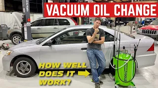 Is VACUUMING Your Car's Oil Better Than Pulling The PLUG?