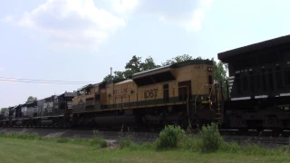 NS 15V with the Reading heritage unit trailing near Enon Valley, PA