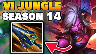 This is how to play Vi Jungle in Season 14 & CARRY + Best Build/Runes | Vi Jungle Guide