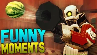 Gmod Prop Hunt Funny Moments - Flying Couch, Ninja Gas Can, Kissing Prank and more!