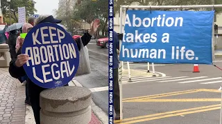 Roe v. Wade anniversary brings pro-life, pro-choice protesters to downtown St. Petersburg