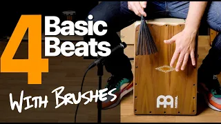 4 Basic Cajon Beats with Brushes - Cajon Tutorial