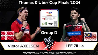 Viktor AXELSEN (DEN) vs LEE Zii Jia (MAS) | Badminton Thomas & Uber Cup Finals 2024