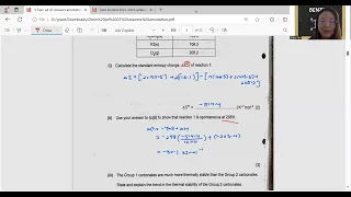 9701/42/F/M/24 Discussion of 2024 Feb March Paper 42, 9701 Cambridge A Level Chemistry