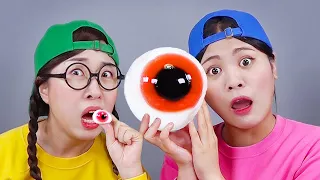 Big Food VS Small Food Challenge 대왕 음식 챌린지 DONA 도나