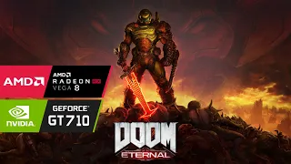 Doom Eternal PC On GT 710 | VEGA 8 | Ryzen 3 3200G | I3 3220 | 16GB/8GB Ram