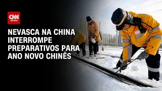 Nevasca na China interrompe preparativos para Ano Novo Chinês | LIVE CNN