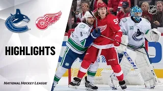 NHL Highlights | Canucks @ Red Wings 10/22/19