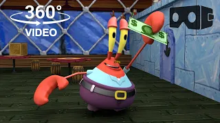Mr Krabs' Millionth dollar | Inside the Krusty Krab! | SpongeBob SquarePants! 360°