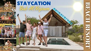STAYCATION - Beach Resort in Bab Al Nojoum Abu Dhabi #hudayriyat #resort #holiday #eidspecial #vlog