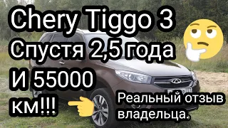 "CHERY TIGGO 3" СПУСТЯ 2,5 ГОДА И 55000 КМ!!! СТОИТ ЛИ ПОКУПАТЬ? РЕАЛЬНЫЙ ОТЗЫВ ВЛАДЕЛЬЦА!!!