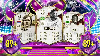 OPENING 15x CRAZY 89+ PRIME OR WORLD CUP ICON PACKS! #FIFA23