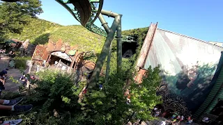 Mack Rides Inverted Powered Coaster Arthur - The Ride Europa-Park Rust 2020 POV Onride