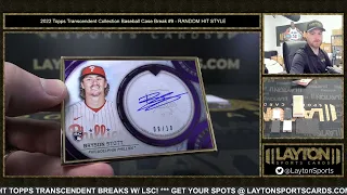 A PIECE OF HISTORY! 2022 Topps Transcendent Collection Baseball Case Break #9