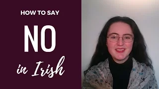 How to say No in Irish