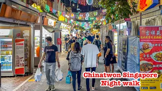 Chinatown Singapore, night walk