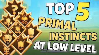 Top 5 Primal Instincts At Low Level | Zooba