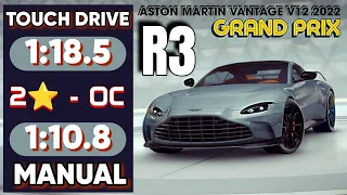 Asphalt 9 Aston Martin Vantage V12 2022 Grand Prix Round 3 2 star Touch Drive Manual DRIVE Overclock