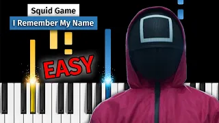 Squid Game - I Remember My Name - EASY Piano Tutorial