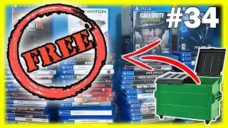 Gamestop Free PS4 Games! Dumpster Diving! Night 34