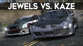 NFS Most Wanted - Ford Mustang GT (Jewels) vs. Mercedes-Benz CLK 500 (Kaze)