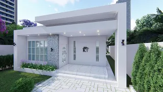 small house design 8x13m house plan with 104 sqm floor area  rumah 8x13 meter