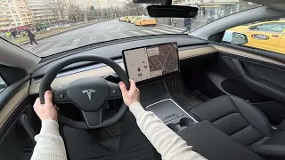 Tesla Model Y 2024 Test Drive POV