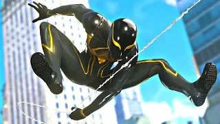 Marvel's Spider-Man (PS4 1080p) - Spider Armor - MK ll Suit Gameplay: Free Roam & Crime Fighting