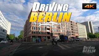 Driving Berlin, Germany [Friedrichshain, Alexander Platz, Mitte] 4K 60FPS