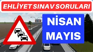 KAÇIRMA , EHLİYET SINAV SORULARI 2023,  NİSAN  MAYIS EHLİYET