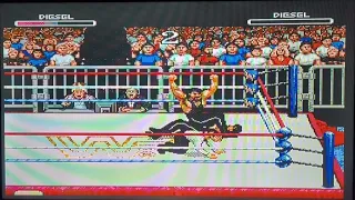 Play as same character (Cheat Code) - WWF Raw Sega Genesis