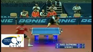 Vladimir Samsonov Vs Hou Yingchao : Final 1  [ETTU Champions League]