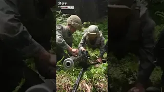 Chinese army heavy machine gun
